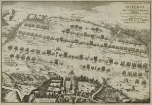 A respresentation of the Armies of King Charles I and Sir Thomas Fairfax exhibiting A respresentation of the Armies of King Charles I and Sir Thomas Fairfax exhibiting