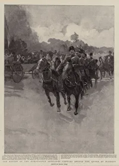The Review of the Honourable Artillery Company before the Queen at Windsor (litho) The Review of the Honourable Artillery Company before the Queen at Windsor (litho)