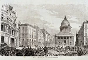 Pop art Collection: Revolution of 1848: Attack of the Pantheon on 24 June 1848 - in '