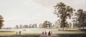 Riders in an Avenue in the Park at Luton, with Figures in a Phaeton Riders in an Avenue in the Park at Luton, with Figures in a Phaeton