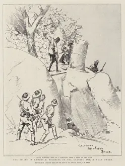 The Rising in Rhodesia, Fighting in the Granite Kopjes near Gwelo (engraving) The Rising in Rhodesia, Fighting in the Granite Kopjes near Gwelo (engraving)