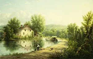On the Rondout Canal, Rosendale, 1886-87 (oil on canvas) On the Rondout Canal, Rosendale, 1886-87 (oil on canvas)