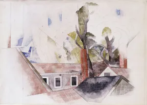 Rooftops and Trees, 1918 (w/c & graphite on paper) Rooftops and Trees, 1918 (w/c & graphite on paper)