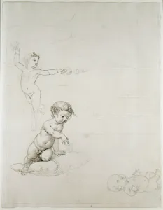 The Two Rose Genies and the Baby in the Field, 1807/08 (pen and ink on paper) The Two Rose Genies and the Baby in the Field, 1807/08 (pen and ink on paper)