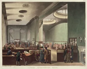 Royal Exchange, Lloyds Subscription Room, from Ackermann's ' Royal Exchange, Lloyds Subscription Room, from Ackermann's '