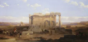 The Ruins of the Smaller Temple at Baalbeck, (oil on canvas) The Ruins of the Smaller Temple at Baalbeck, (oil on canvas)