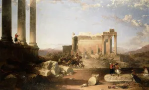 Ruins of the Temple of the Sun at Baalbec, 1861 (oil on canvas) Ruins of the Temple of the Sun at Baalbec, 1861 (oil on canvas)