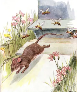 They rushed at me buzzing and humming and tried to sting They rushed at me buzzing and humming and tried to sting