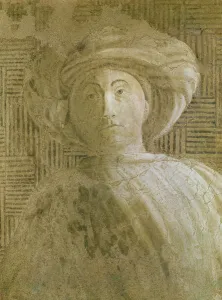 The Sacrifice and Euphoria of Noah (detail of the head of Sem), 1446-8 (fresco transferred The Sacrifice and Euphoria of Noah (detail of the head of Sem), 1446-8 (fresco transferred