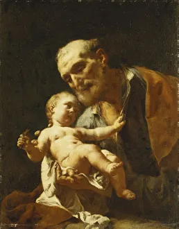 Saint Joseph and the Infant Christ (oil on canvas) Saint Joseph and the Infant Christ (oil on canvas)