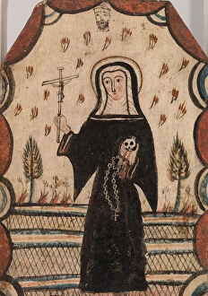 Altar Screen Collection: Saint Rita of Cascia, c. 1815 (water-based paint on wood panel)