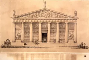 The Riding School of the Imperial Guards Print