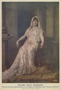 Sarah Bernhardt, French actress (colour photo) Sarah Bernhardt, French actress (colour photo)