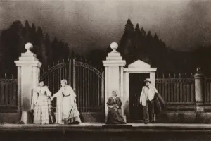 Scene from Alexander Ostrovsky's play Wolves and Sheep (b/w photo) Scene from Alexander Ostrovsky's play Wolves and Sheep (b/w photo)