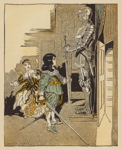 Scene from The Secret Door, by Susan Coolidge (colour litho) Scene from The Secret Door, by Susan Coolidge (colour litho)