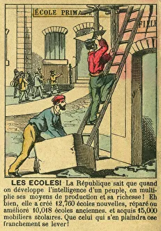 Schools, illustrating the benefits of the Third Republic for the development of education Schools, illustrating the benefits of the Third Republic for the development of education