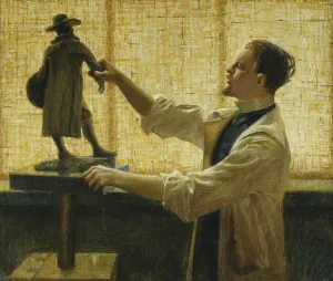 The Sculptor Carl Eldh in his Studio, 1908 (oil on canvas) The Sculptor Carl Eldh in his Studio, 1908 (oil on canvas)