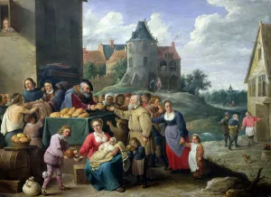 The Seven Acts of Mercy (oil on card) The Seven Acts of Mercy (oil on card)