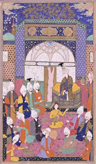 Accession Collection: Shah Isma il Holding the First Private Audience After his Accession in Tabriz, c