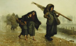 The Shell Collectors; Les Ramasseuses de Coquillages, (oil on canvas) The Shell Collectors; Les Ramasseuses de Coquillages, (oil on canvas)