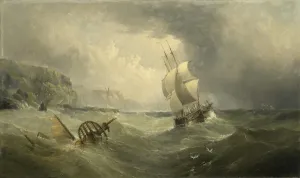 Shipping Off the Coast in a Stormy Sea, 1874 (oil on canvas) Shipping Off the Coast in a Stormy Sea, 1874 (oil on canvas)