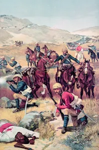 The Last Shot in the Soudan, from The Illustrated London News, 20th June 1885 The Last Shot in the Soudan, from The Illustrated London News, 20th June 1885