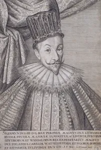 Sigismund Vasa III (1566-1632) King of Poland, 1596 (engraving) Sigismund Vasa III (1566-1632) King of Poland, 1596 (engraving)