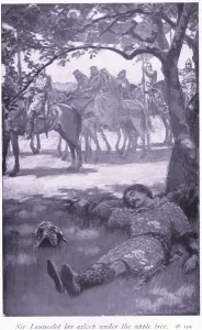 Sir Launcelot lay asleep under the apple tree Sir Launcelot lay asleep under the apple tree