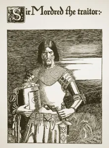 Sir Mordred the Traitor, illustration from The Story of the Grail Sir Mordred the Traitor, illustration from The Story of the Grail
