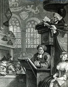 The Sleeping Congregation, 1736 (engraving) The Sleeping Congregation, 1736 (engraving)