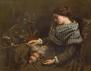 The Sleeping Embroiderer, 1853 (oil on canvas) The Sleeping Embroiderer, 1853 (oil on canvas)