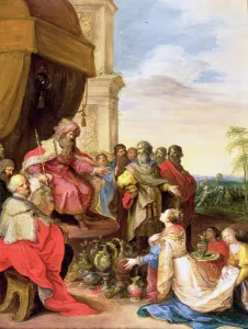 Solomon and the Queen of Sheba (oil on panel) Solomon and the Queen of Sheba (oil on panel)