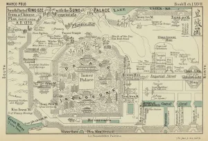 South Part of King-sze with the Sung Palace from a Chinese reprint of a Plan dated circa South Part of King-sze with the Sung Palace from a Chinese reprint of a Plan dated circa