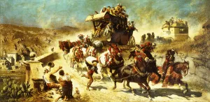 The Spanish Mail Coach in Toledo, (oil on canvas) The Spanish Mail Coach in Toledo, (oil on canvas)