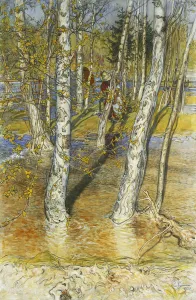 Springflood, 1902 (pencil, pen and black ink, watercolour and bodycolour) Springflood, 1902 (pencil, pen and black ink, watercolour and bodycolour)