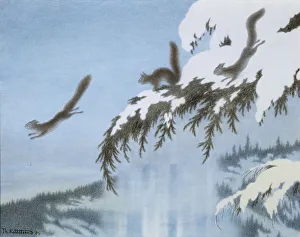 Squirrel in Flight, 1906 (coloured pencil on paper) Squirrel in Flight, 1906 (coloured pencil on paper)