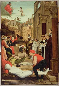 St. Sebastian Interceding for the Plague Stricken, 1497-99 (oil on panel) St. Sebastian Interceding for the Plague Stricken, 1497-99 (oil on panel)