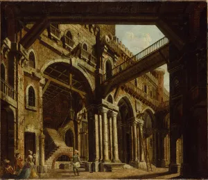 Stage Design for Act III of the Opera 'Montezuma', 1755 (oil on panel) Stage Design for Act III of the Opera 'Montezuma', 1755 (oil on panel)