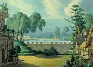 Stage design for the opera 'Pan Tvardovsky' by A. Verstovski, 1828 (pen, ink Stage design for the opera 'Pan Tvardovsky' by A. Verstovski, 1828 (pen, ink