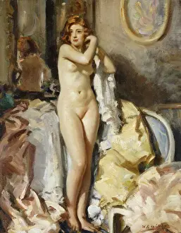 Standing before Mirror, Red Head, (oil on canvas) Standing before Mirror, Red Head, (oil on canvas)