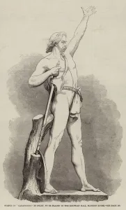 Statue of 'Caractacus,' by Foley, to be placed in the Egyptian Hall Statue of 'Caractacus,' by Foley, to be placed in the Egyptian Hall