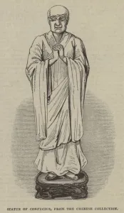 Statue of Confucius, from the Chinese Collection (engraving) Statue of Confucius, from the Chinese Collection (engraving)