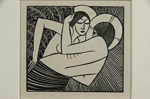 Eric Gill Collection: Stay Me With Apples, 1925 (woodcut)