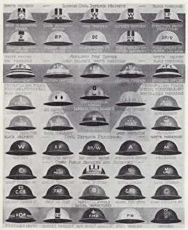 Steel helmets of Britain's civil defence organisations, World War II Steel helmets of Britain's civil defence organisations, World War II