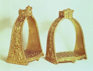 Stirrups belonging to Louis XIV (1638-1715) (gold) Stirrups belonging to Louis XIV (1638-1715) (gold)