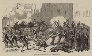 A Street in Sedan during the Bombardment (engraving) A Street in Sedan during the Bombardment (engraving)