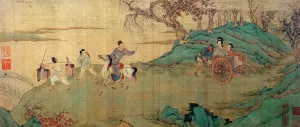 The Student Chang Bidding Farewell to his lover Ying Ying at the Rest Pavilion The Student Chang Bidding Farewell to his lover Ying Ying at the Rest Pavilion