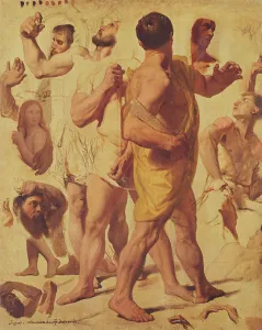 Studies for the 'Martyrdom of Saint Symphorian' (dedicated to Henry Delaborde Studies for the 'Martyrdom of Saint Symphorian' (dedicated to Henry Delaborde