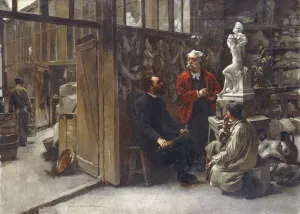 The Studio of the Sculptor Albert-Ernest Carrier-Belleuse, () The Studio of the Sculptor Albert-Ernest Carrier-Belleuse, ()