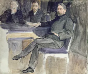 Study for a Portrait of Stephane Mallarme (1842-98) and his Friends from 'La Study for a Portrait of Stephane Mallarme (1842-98) and his Friends from 'La